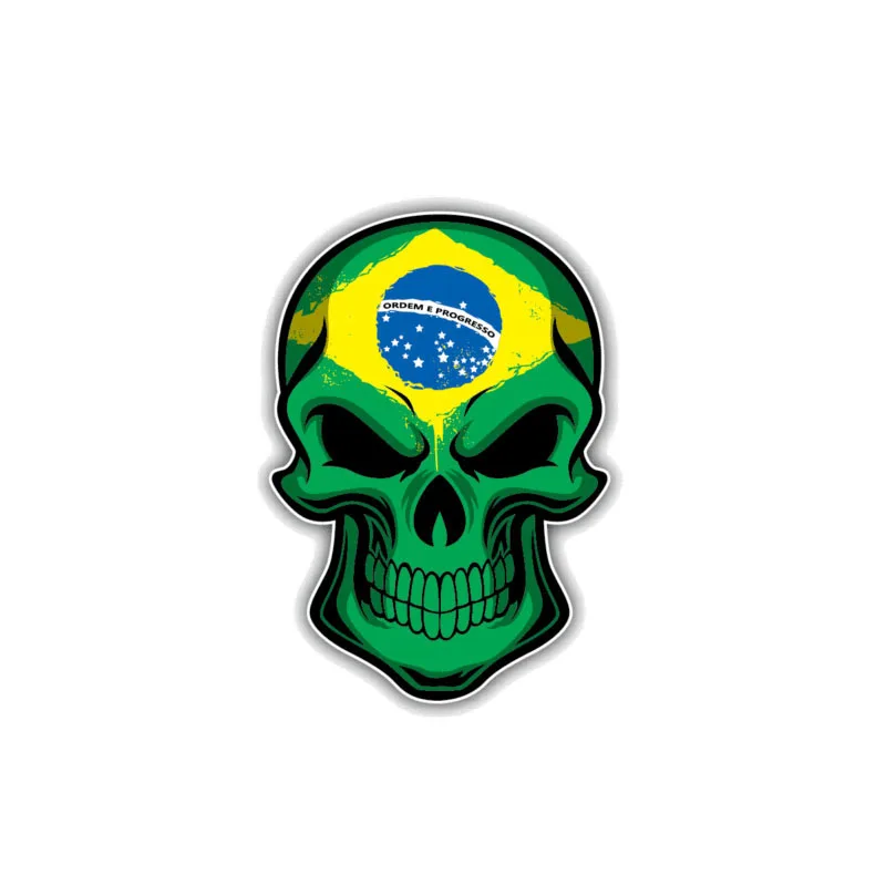 Car Accessories Quotes - Creative Reflective Car Sticker Brazil Flag