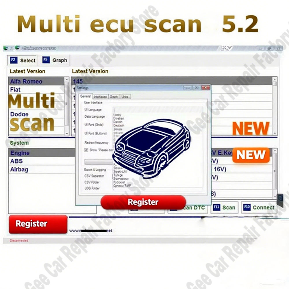 Obd2 Scanner - Latest Multiecuscan V5.2 Registered Unlimited Keygen