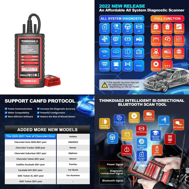 Obd2 Scanner - Thinkdiag 2 Diagnostic Tool OBD2 Automotive