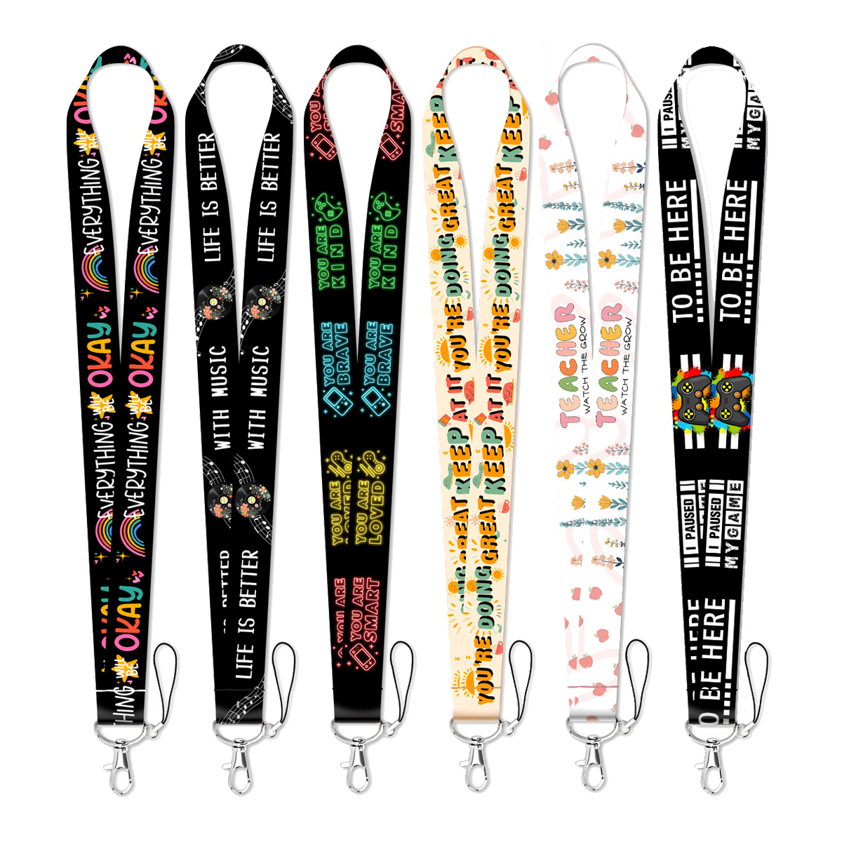 Car Accessories Quotation - Life Is Better Rope Strap Keychain