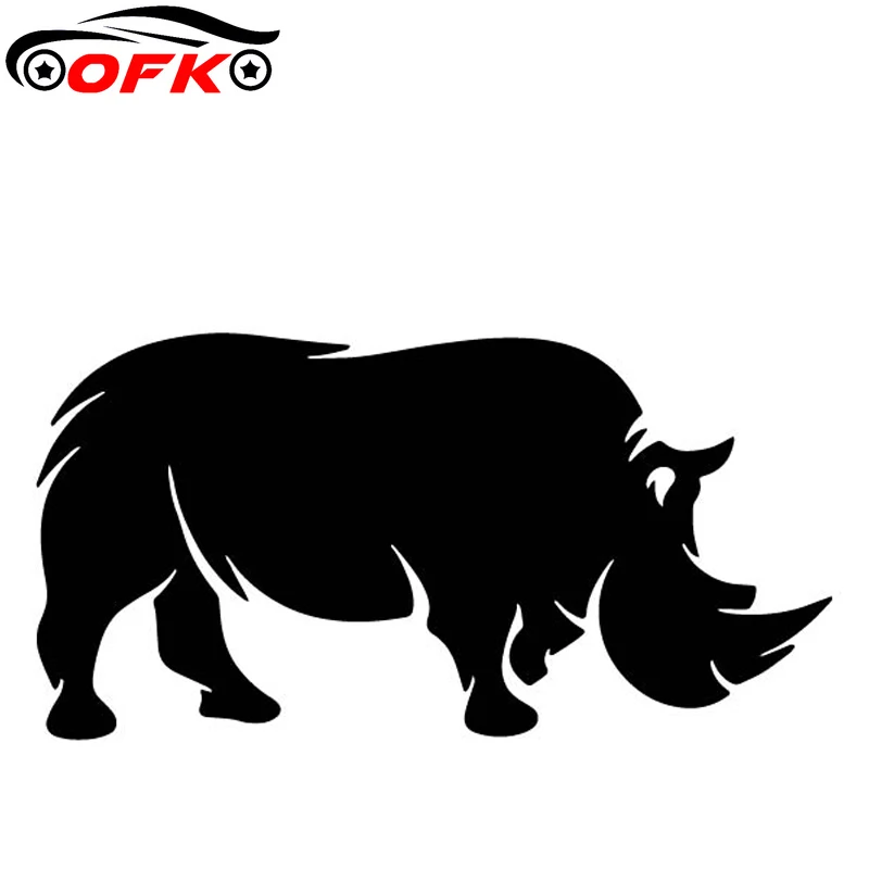 Car Accessories Quotes - A Sturdy Rhinoceros Pattern Car Sticker