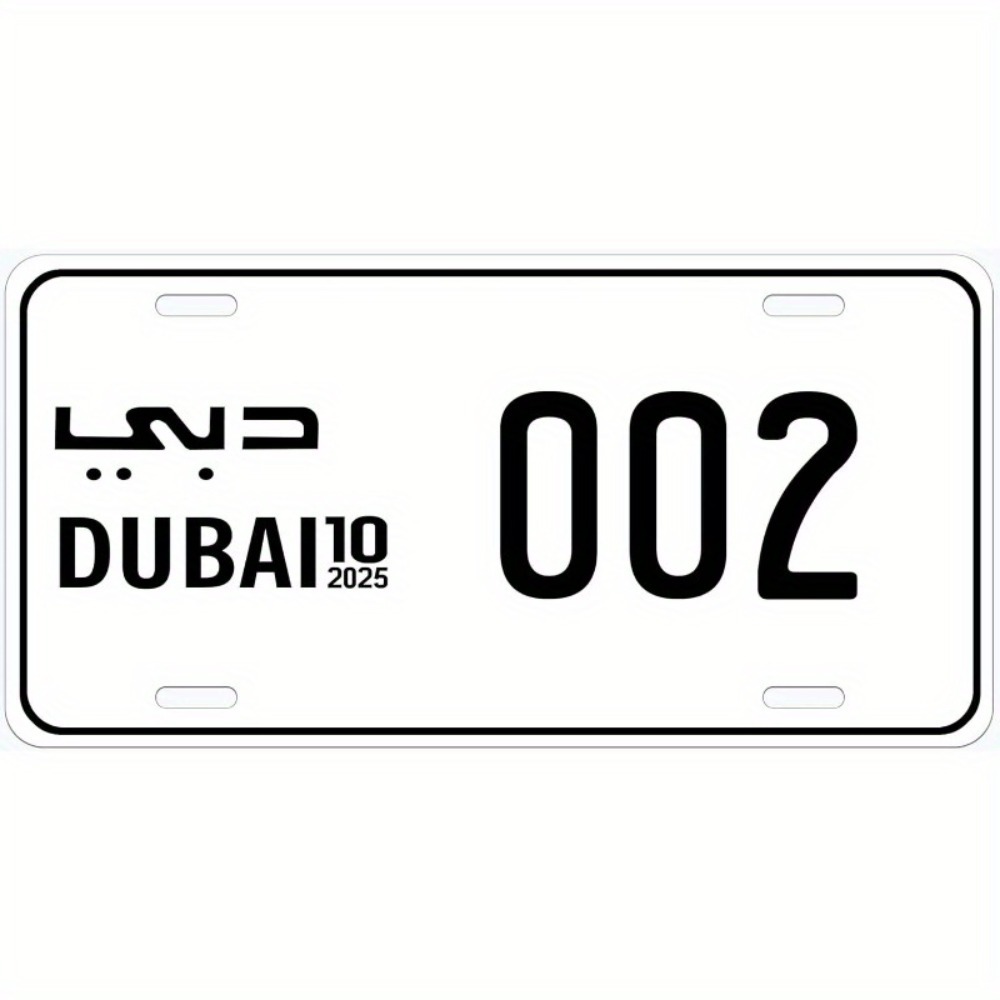 Car Accessories In Dubai - Chic Flat Dubai 002 Novelty License