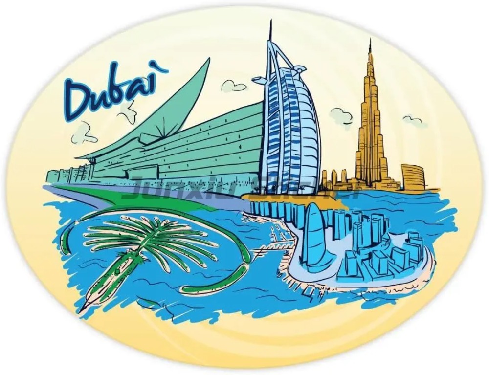 Car Accessories In Dubai - Dubai Country Flag Vinyl Motorcycle Car