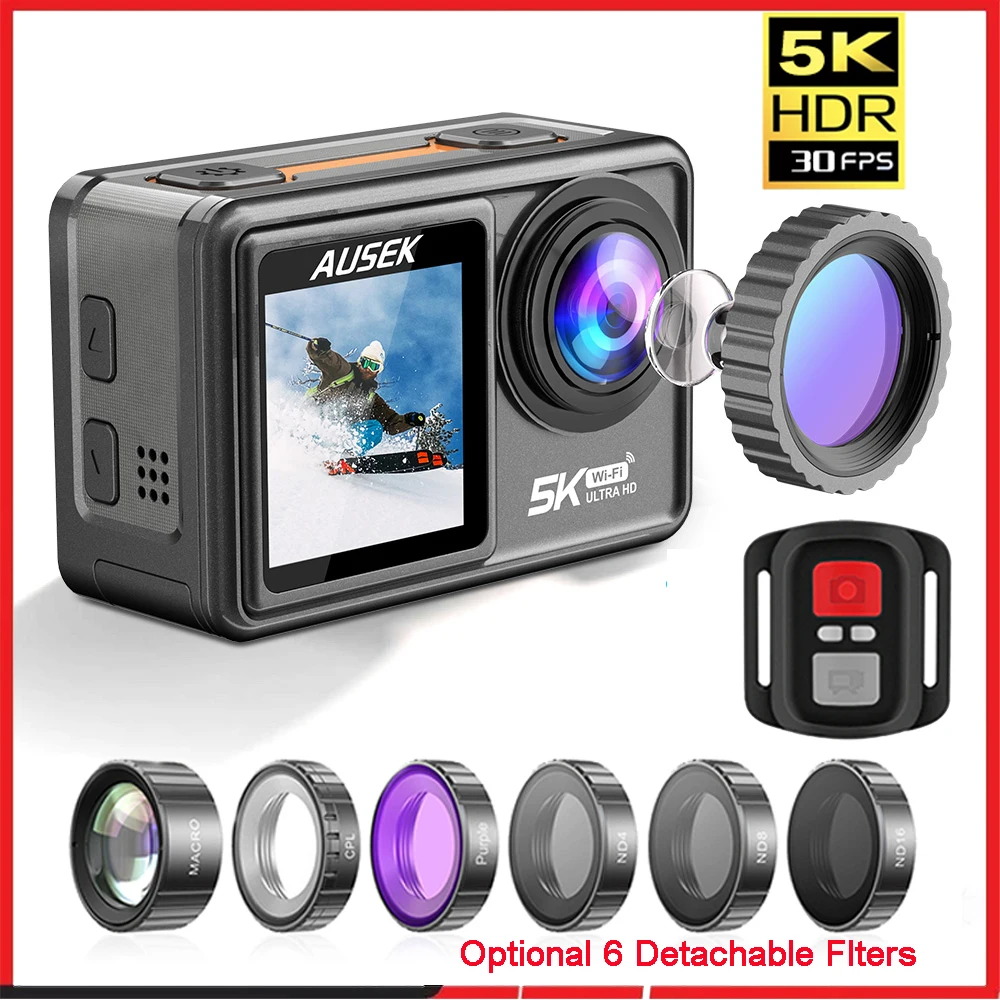 AUSEK M81TR Action Camera 5K 4 - Car Accessories Online review and price