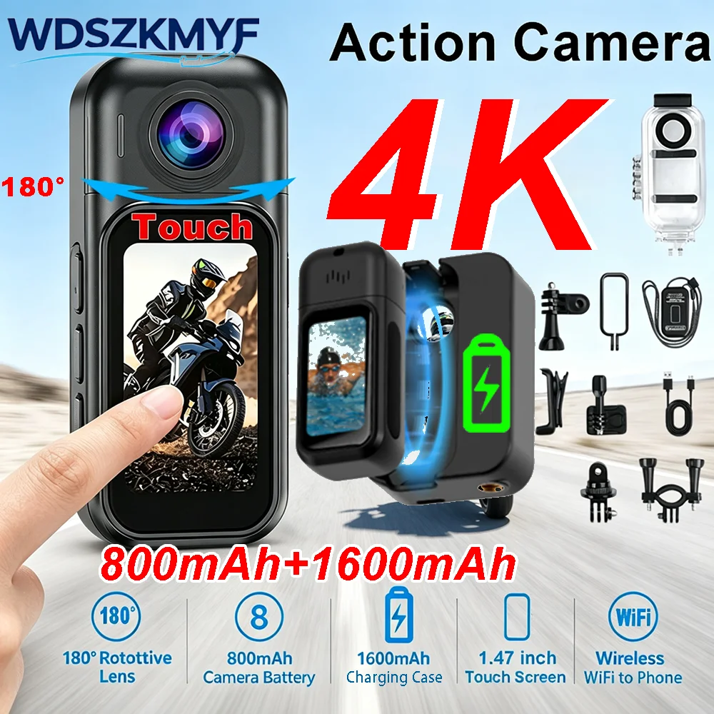 4K/1080P Mini WiFi Body Vlog C - Car Accessories Online review and price