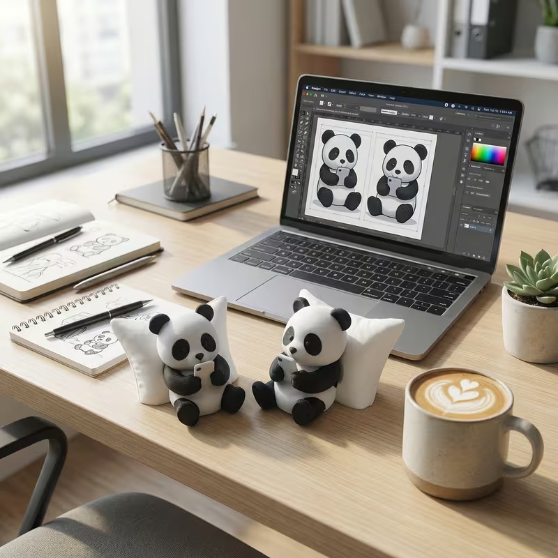 Panda Sculpture Ornament, Desk - Car Accessories Must Have review and price
