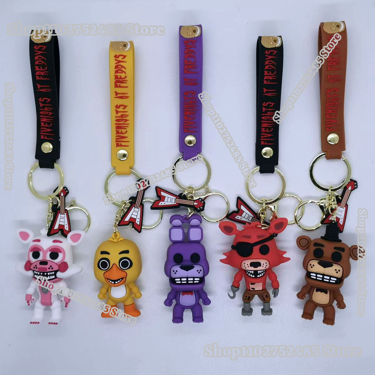 5pcs Cartoon Anime FNAF Figure - Car Accessories Papar review and price