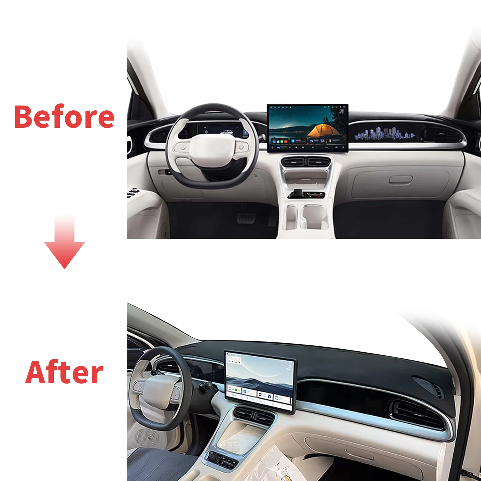 fit for Geely EX2 Proton eMas  - Car Anti-Slip Dashboard Mat review and price