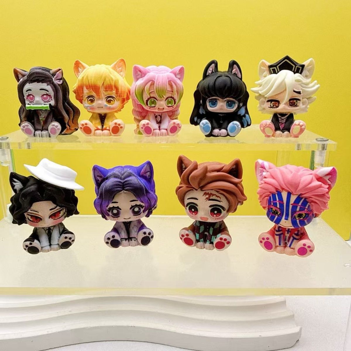 Demon Slayer Cute Chibi Figuri - Car Accessories Papar review and price