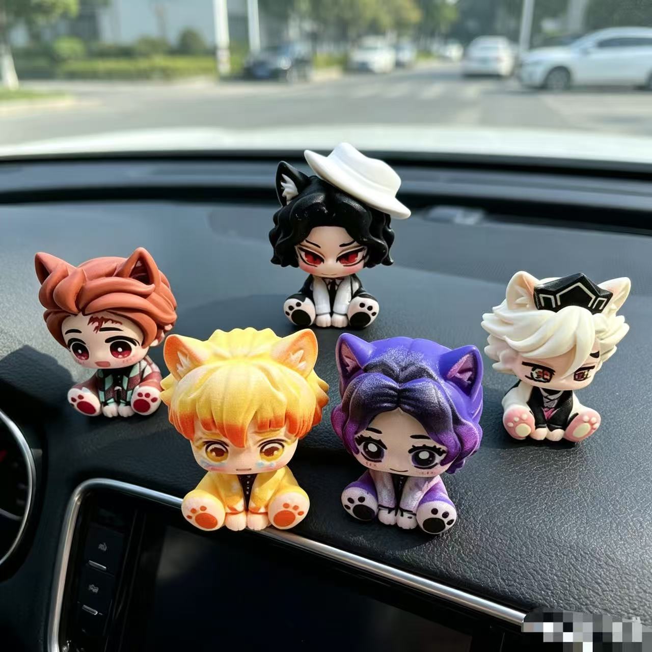 Demon Slayer Cute Chibi Figuri - Car Accessories Papar review and price