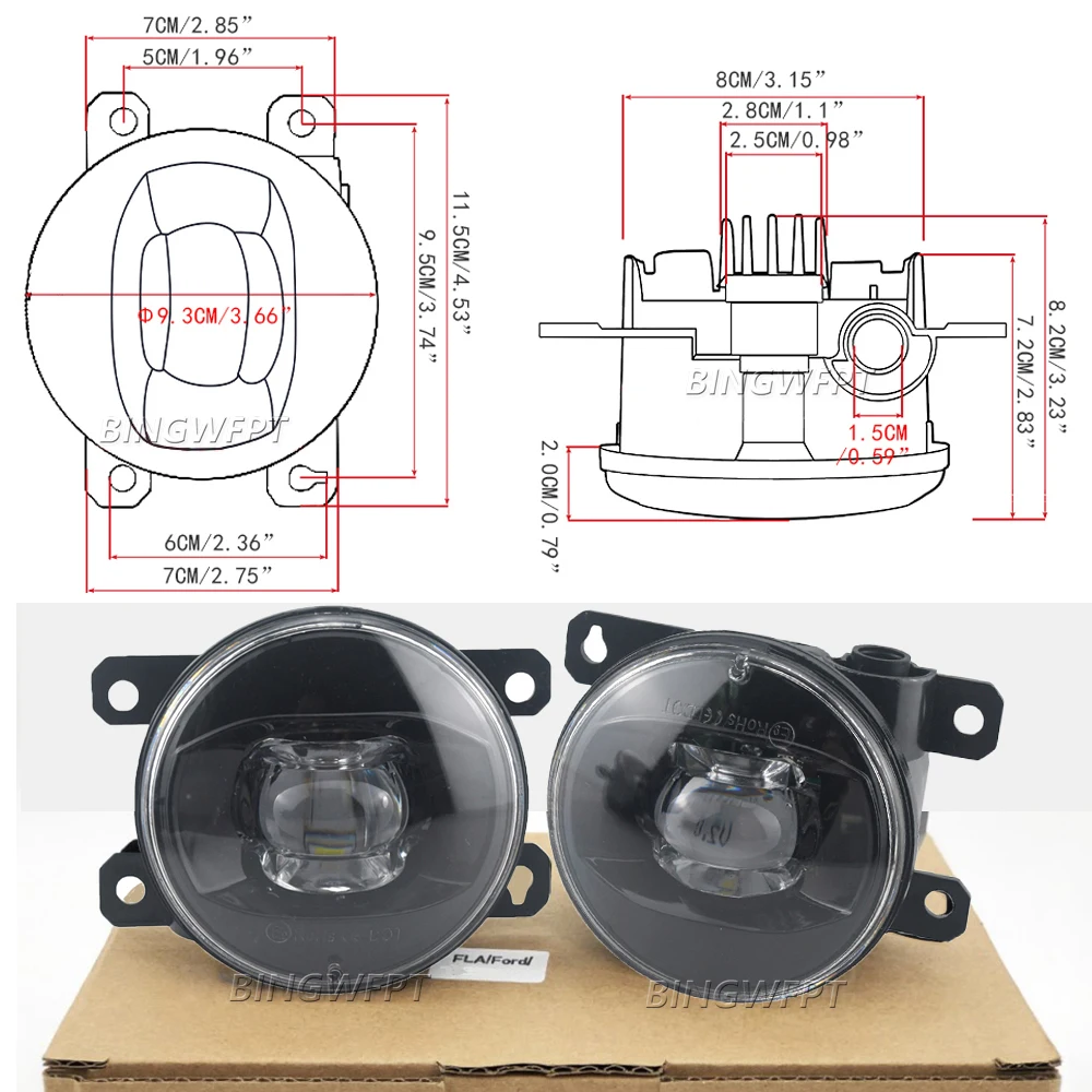 Car LED Lens Fog Lights H11 12 - Car Accessories Xl review and price