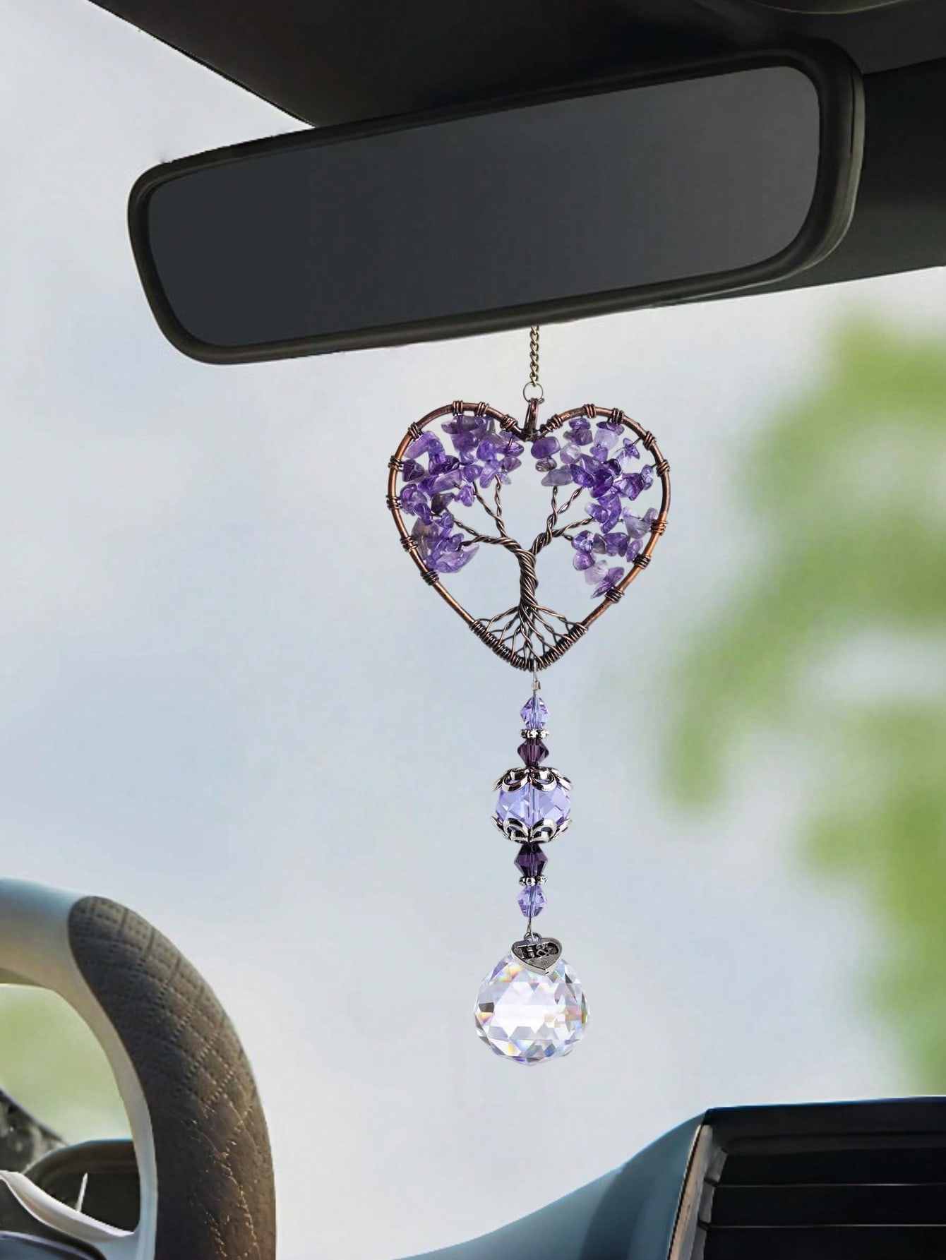 Heart Amethyst Tree of Life Ca - Car Accessories Must Have review and price