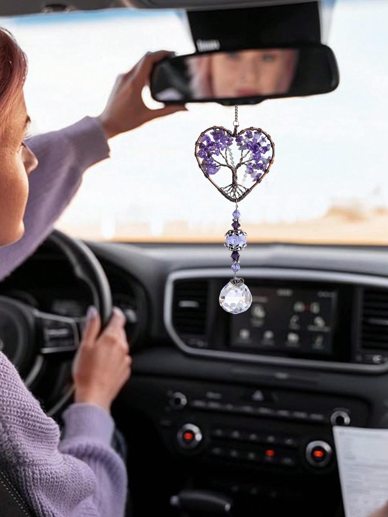 Heart Amethyst Tree of Life Ca - Car Accessories Must Have review and price