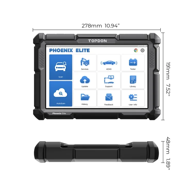 TOPDON PHOENIX ELITE Car Ecu U - Obd2 Scanner review and price