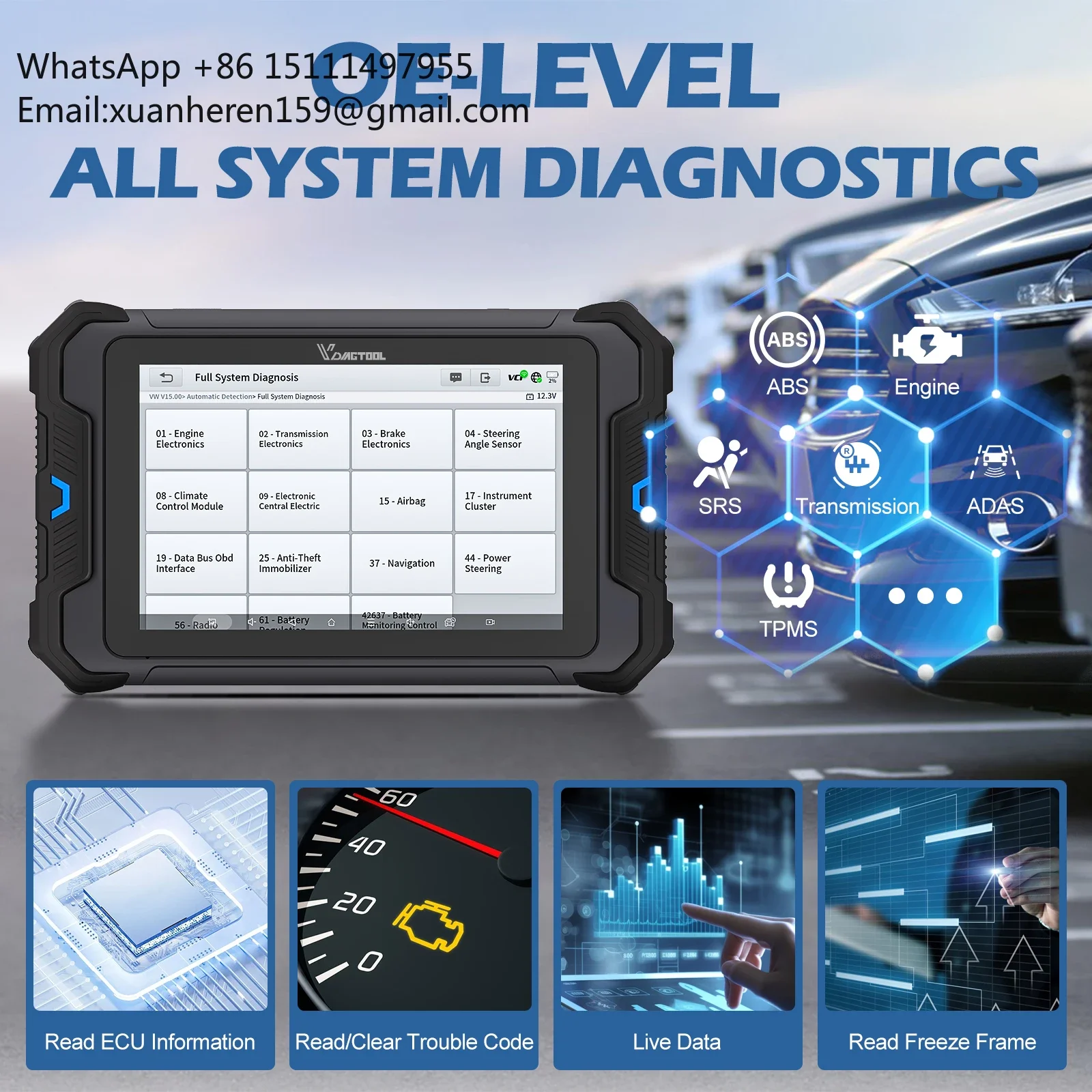 VDIAGTOOL VD80BT 2025 New Best - Obd2 Scanner review and price