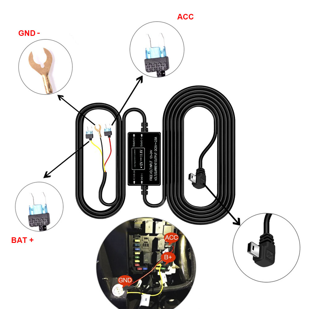 HGDO Dash Cam Hard Wire Kit Mi - Car Accessories Online review and price