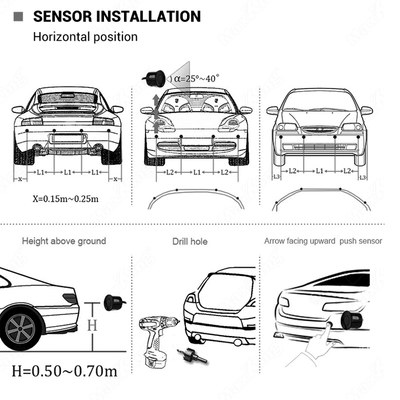 Car Reverse Radar Kit Vehicle  - Car Accessories Online review and price