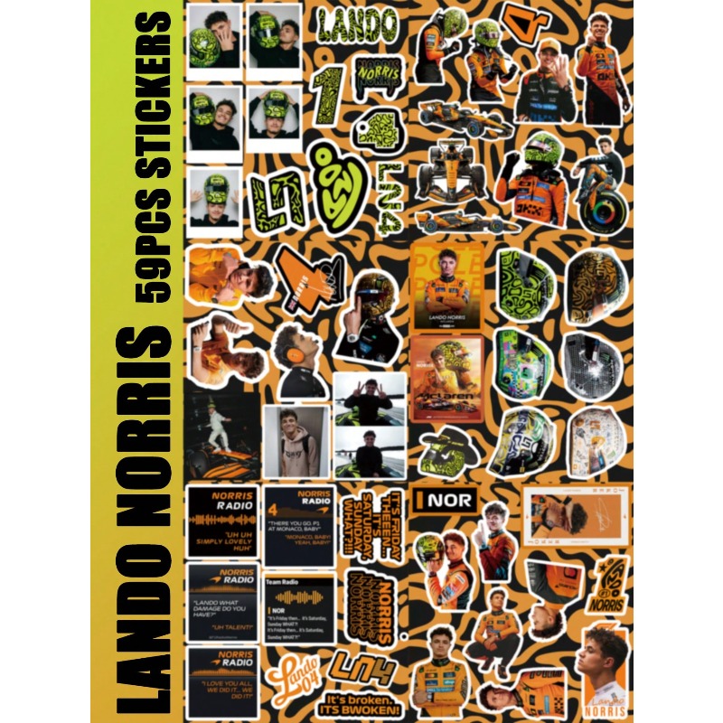 59PCS Lando Norris racing-them - Car Accessories Quotes review and price