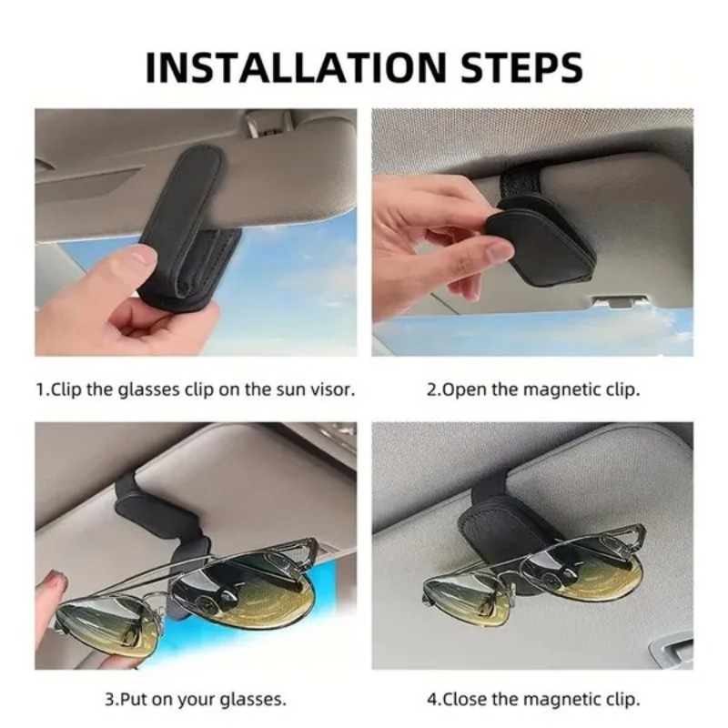 Car Sun Visor Glasses Case Hol - Car Accessories Papar review and price