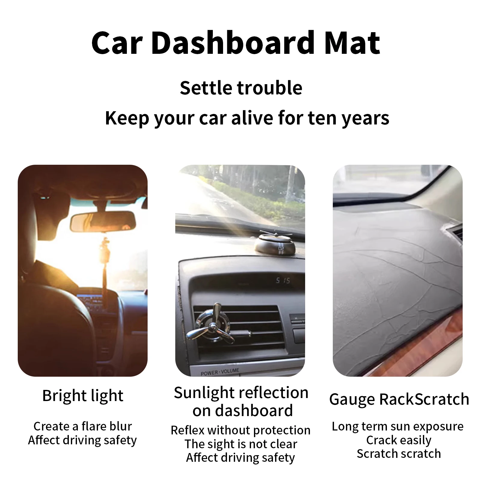 for Toyota Camry 2007-2011 XV4 - Car Anti-Slip Dashboard Mat review and price