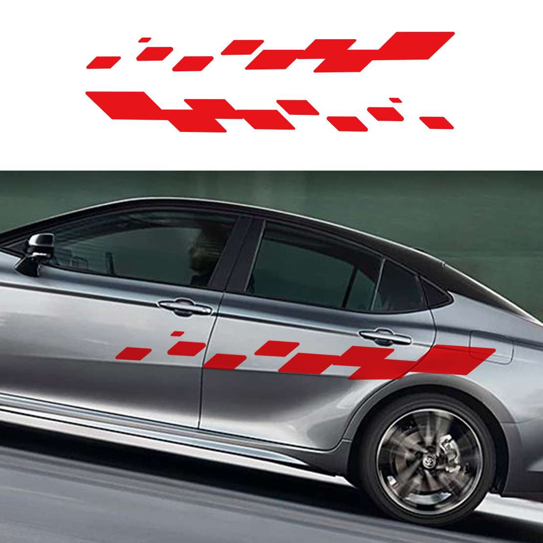 2pcs Car Door Decals Racing Ch - Car Accessories Quotes review and price