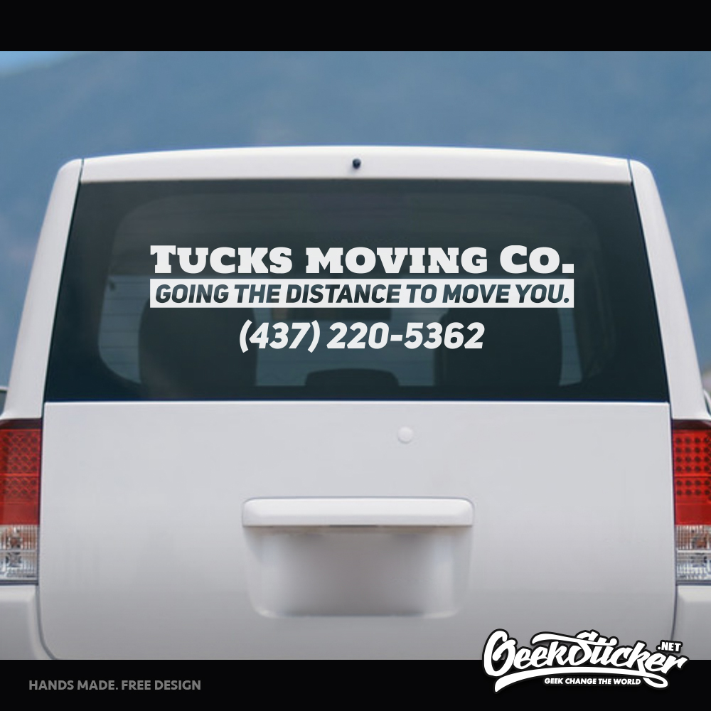 Custom Bussiness Name Sticker  - Car Accessories Quotes review and price
